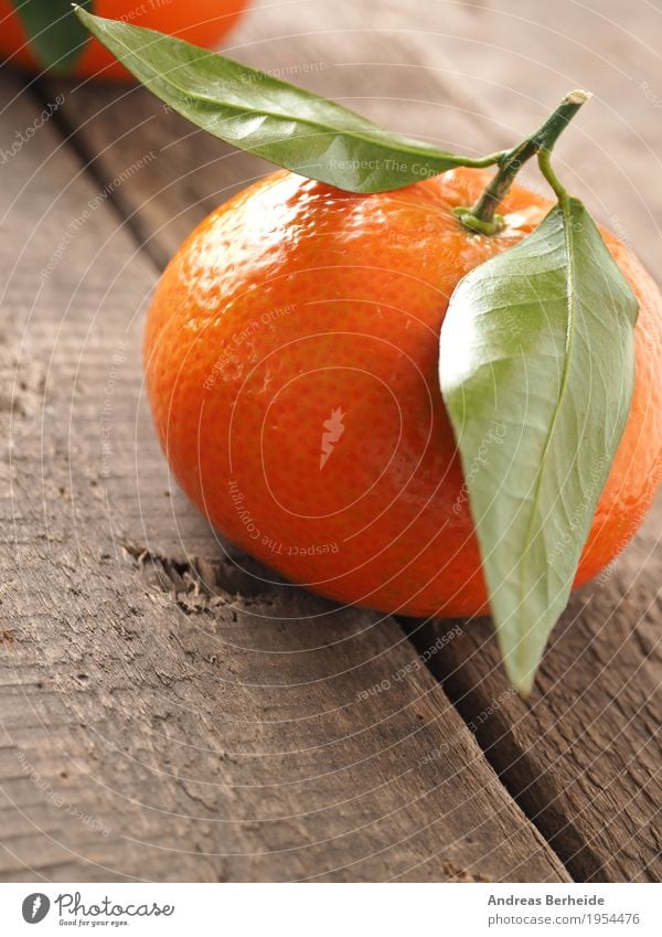 Orange with leaf Fruit Healthy Eating Delicious Sweet Yellow wood Background picture fresh food freshness diet agriculture ingredient Vitamin juicy brown wooden