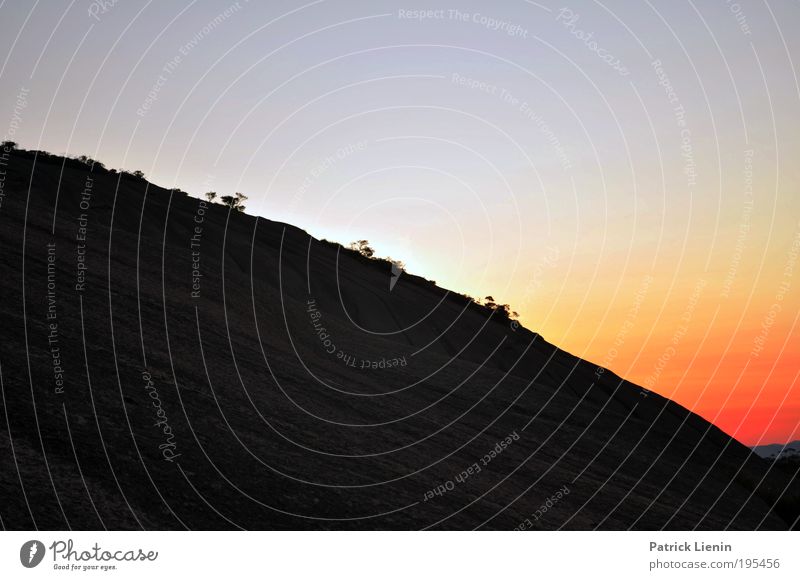 soon rock Environment Nature Landscape Plant Air Earth Sky Tree Round Virgin forest Structures and shapes Dusk Calm Contentment Mountain Forest National Park