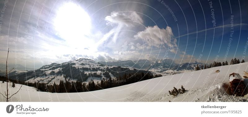 brightbildmountains Nature Sky Clouds Horizon Sun Winter Ice Frost Snow Meadow Forest Alps Mountain Alpstein Peak Snowcapped peak Cold Blue Brown Black White