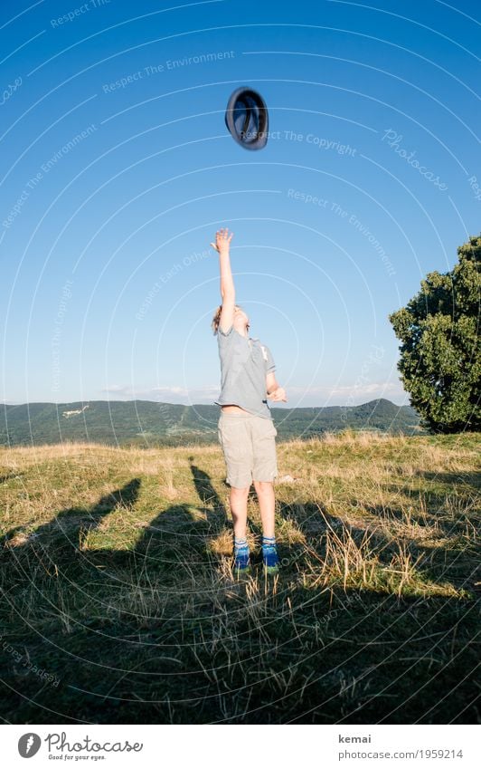 Hats off! Life Well-being Leisure and hobbies Playing Trip Adventure Freedom Summer Feasts & Celebrations Human being Masculine Boy (child) 1 8 - 13 years Child