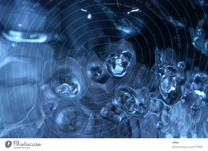 water abstract Macro (Extreme close-up) Close-up Water Fluid Blue bubble Glass