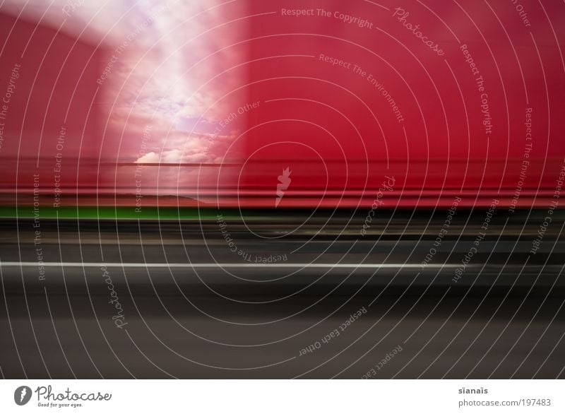 motorway impression III Vacation & Travel Trip Logistics Clouds Transport Means of transport Traffic infrastructure Road traffic Motoring Highway Vehicle Truck