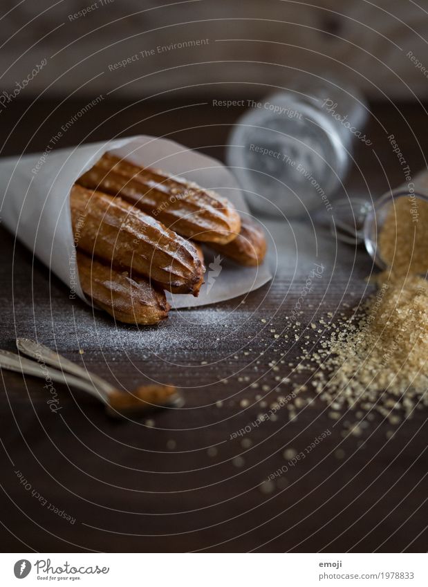 churros Dough Baked goods Dessert Candy Nutrition Slow food Finger food Delicious Sweet Rich in calories Colour photo Interior shot Deserted Day Twilight