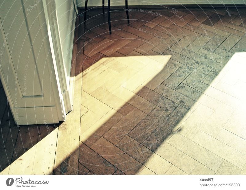 Champs Elysées Living room Parquet floor Hallway Floorboards Old building Laminate Sunbeam Chair leg