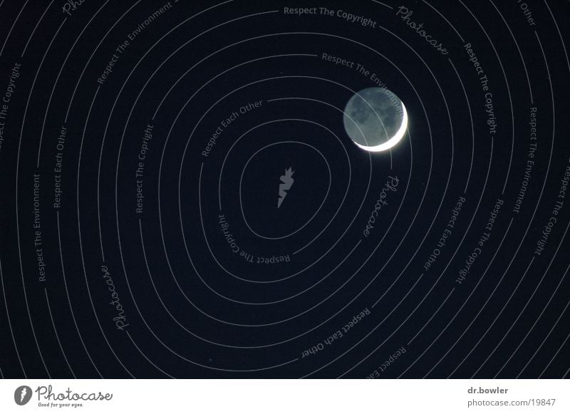 crescent moon Crescent moon Night Moon