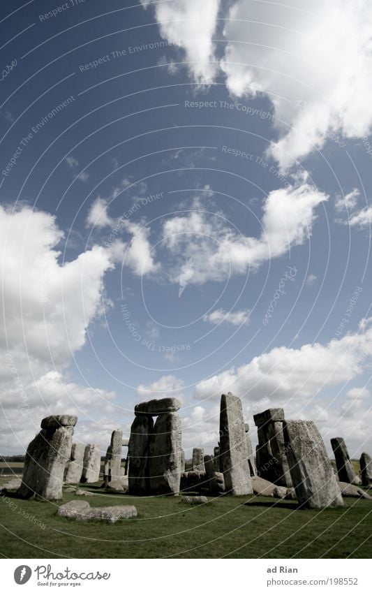 Tower of Power Landscape Sky Clouds Beautiful weather Grass Park Field Skyline Deserted Ruin Gate Manmade structures Architecture Facade Landmark Monument