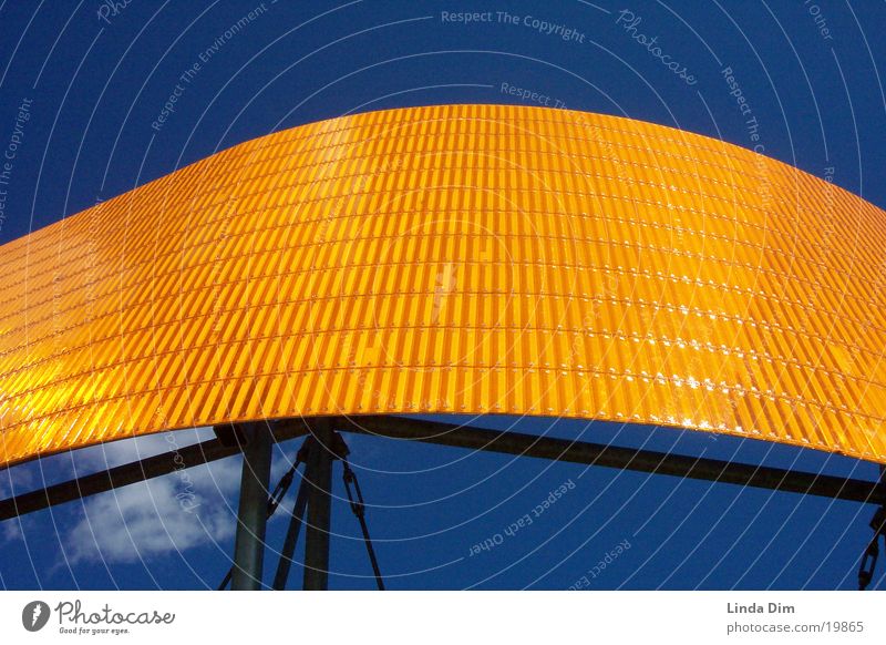 Orange-Blue 01 Sculpture Things Monument Art Reflector Industry reflection Architecture