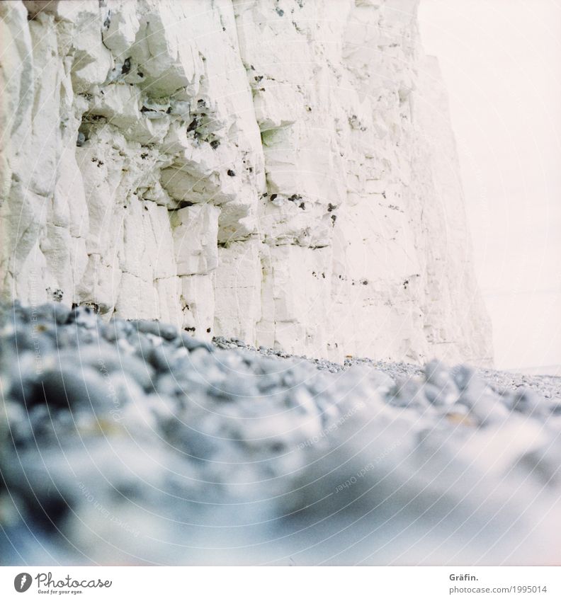 stony beach Vacation & Travel Trip Freedom Summer vacation Beach Ocean Environment Nature Landscape Coast North Sea Cliff Limestone Discover Sharp-edged