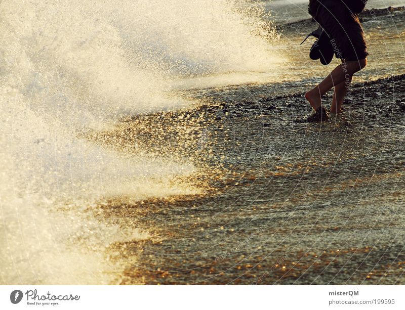 barefoot. Nature Adventure Freedom Joie de vivre (Vitality) Ease Water Vacation & Travel Waves Vacation mood Vacation photo Vacation destination Barefoot Beach