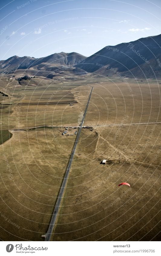 Paragliding in Castelluccio, Italy Leisure and hobbies Vacation & Travel Tourism Freedom Camping Summer Summer vacation Sun Mountain Hiking Sports Environment