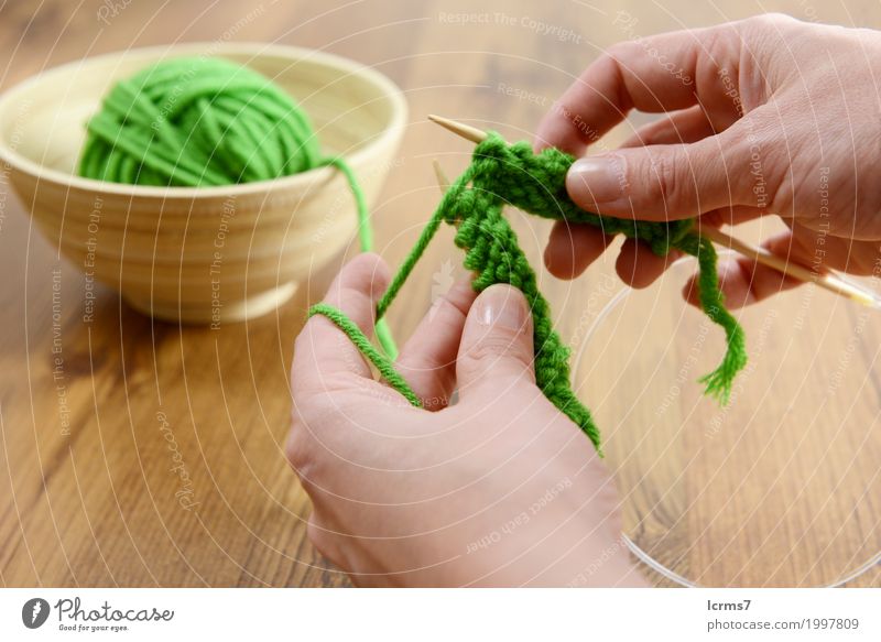 knitting with needles and wool on table. Leisure and hobbies Hand Warmth Fashion Wool Knit Creativity creased yarn handmade The Needles Background picture