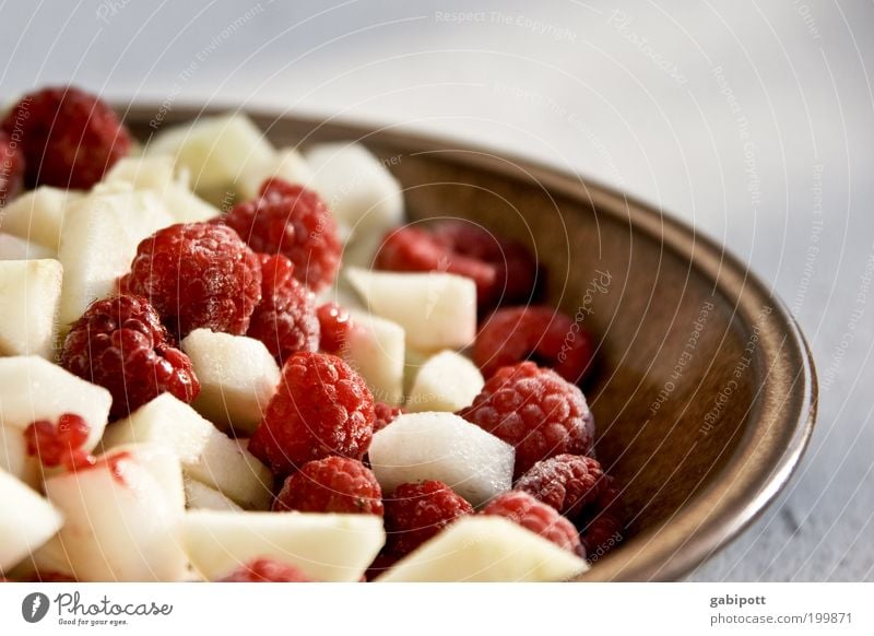 Breakfast is ready! Food Fruit Apple Raspberry Pear Nutrition Organic produce Beautiful Healthy Wellness Life Plate Bowl Diet Delicious Juicy Sweet Brown Red