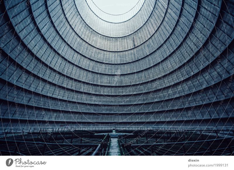 inside the cooling tower [1] Energy industry Coal power station Manmade structures Architecture Cooling tower Exceptional Cool (slang) Gigantic Tall