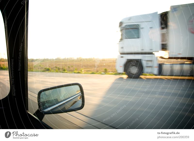 drive-by shooting Transport Logistics Road traffic Motoring Street Highway Collision run into sb./sth. Speed Speed limit truck ban Vehicle Car Truck Mirror