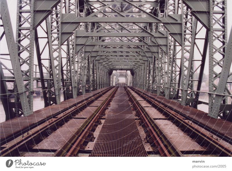 old bridge Railroad tracks Iron Monument Architecture Bridge Old