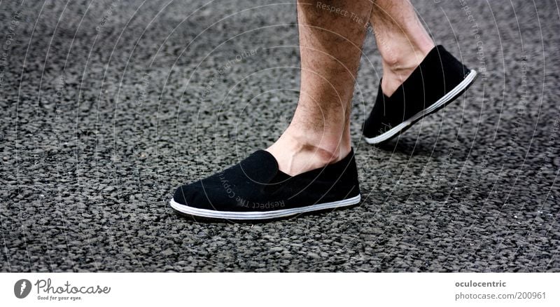 go the way Masculine Legs Feet Footwear Old Walking Chinese martial art Vessel Asphalt Hair Gritty Ready Stand Wait China Xian Flat Patient Summer Calm