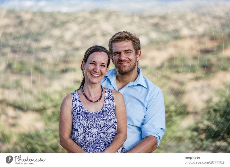 Happy couple #2 Human being Woman Adults Man Couple Partner Life 30 - 45 years Nature Park Smiling Happiness Cliche Joie de vivre (Vitality) Safety (feeling of)