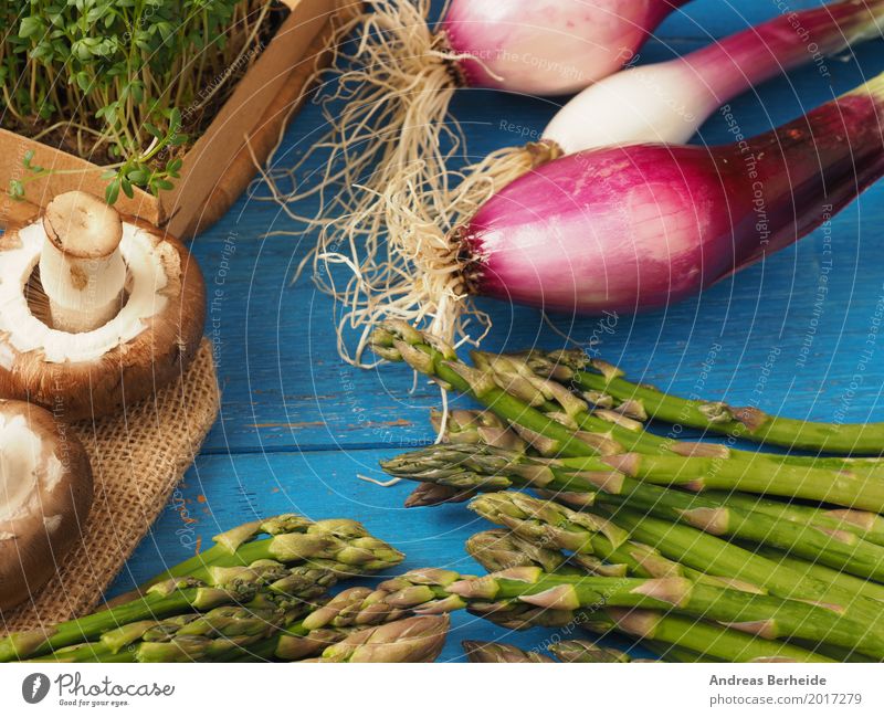 Ingredients Vegetable Organic produce Vegetarian diet Healthy Delicious Asparagus color cress fresh garlic Gourmet green Italian natural onions organic raw ripe