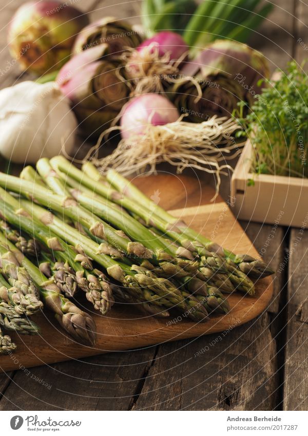 Green asparagus Vegetable Organic produce Vegetarian diet Jump Healthy Delicious agriculture artichoke Asparagus color cress flower food fresh garlic Gourmet