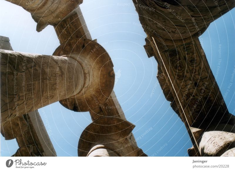 Temple of Karnak Egypt Luxor Contentment Column Colonnades