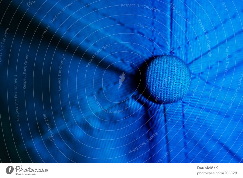 Cap . Clothing Baseball cap Round Blue Point Structures and shapes Cotton Day Colour photo Close-up Detail Macro (Extreme close-up) Pattern Shadow Blur