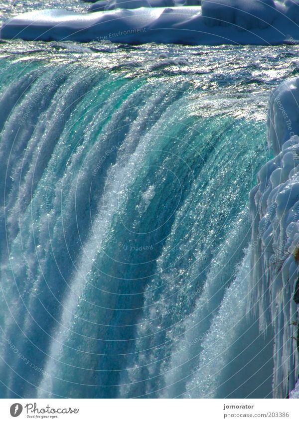 FRESH - Cooling Nature Water Climate change Ice Frost River Waterfall Authentic Fluid Fresh Wet Blue Power Colour photo Exterior shot Deserted Day Sunlight Life