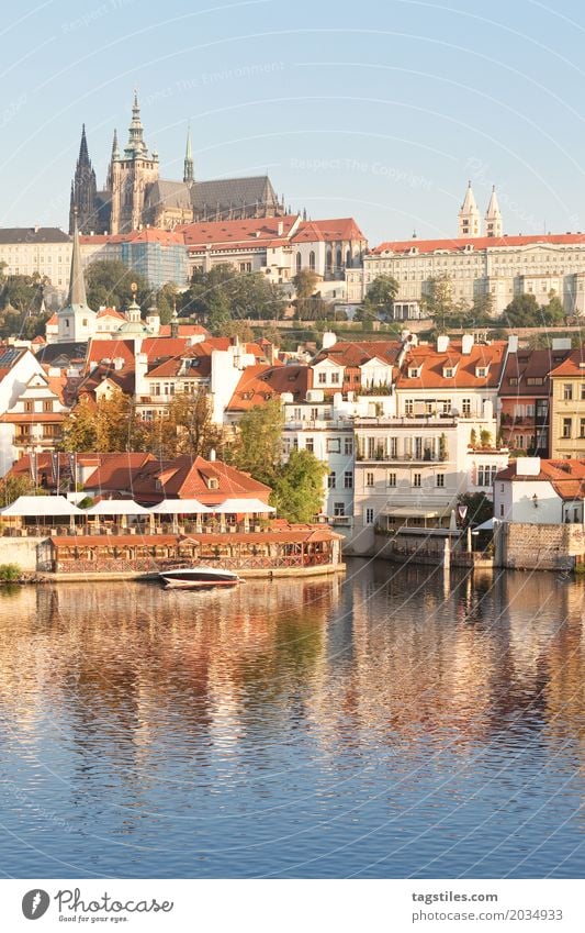 PRAGUE - MOLDAU Prague The Moldau Twilight Blue Vacation & Travel Travel photography Charles Bridge Czech Republic Night Lighting Town Europe River Water