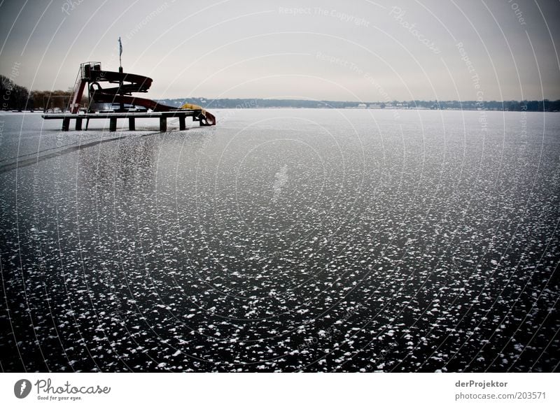 Now a cool ice would not be bad Environment Landscape Winter Beautiful weather Black Colour photo Exterior shot Deserted Copy Space right Copy Space top