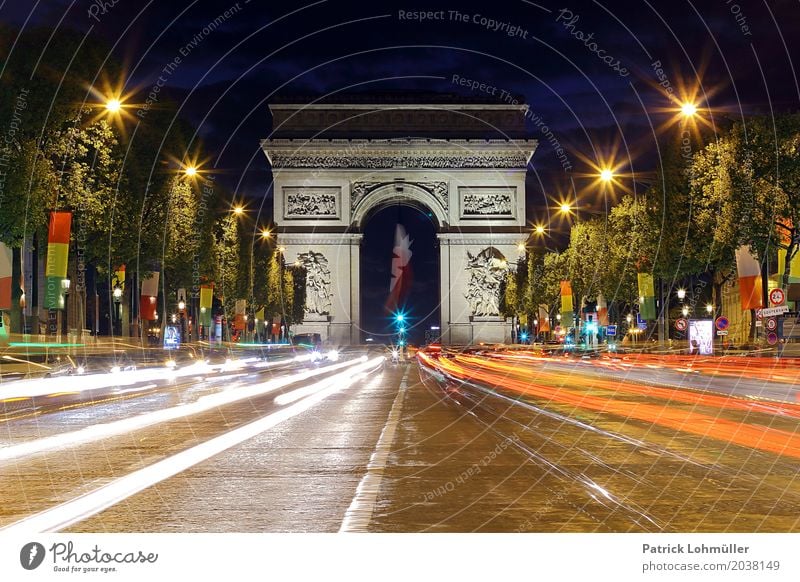 Avenue des Champs-Élysées Paris Vacation & Travel Tourism Sightseeing City trip Closing time Architecture Environment Night sky Tree France Europe Capital city