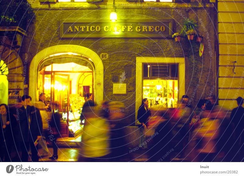 Caffé Greco Italy Night life Restaurant Café Europe Evening