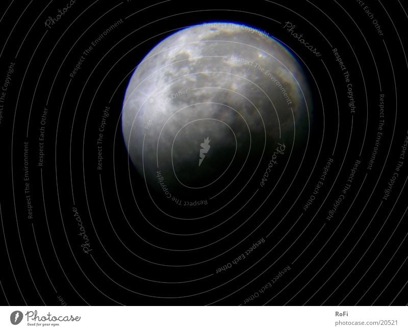 A bit more lunar eclipse Celestial bodies and the universe Astronomy Volcanic crater Night Moon Lunar eclipse Sky