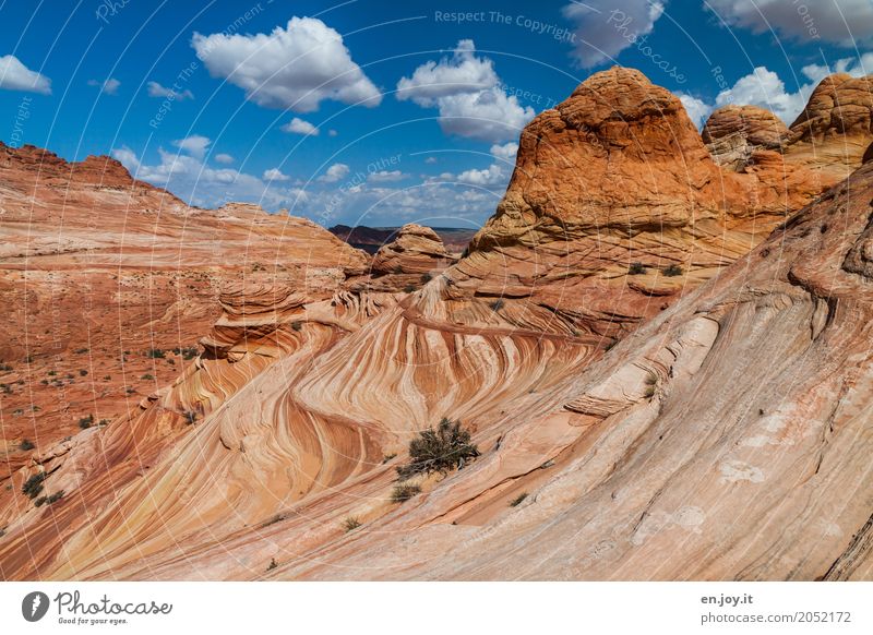 Tohuwabou | Rock mess. Vacation & Travel Adventure Nature Landscape Sky Clouds Summer Hill Canyon Exceptional Fantastic Orange Bizarre Chaos Uniqueness