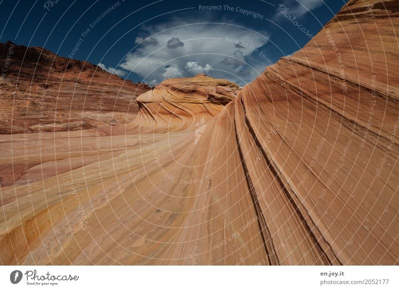 natural forces Nature Landscape Rock Canyon Desert Exceptional Orange Bizarre Uniqueness Climate Vacation & Travel Surrealism Transience Coyote Buttes