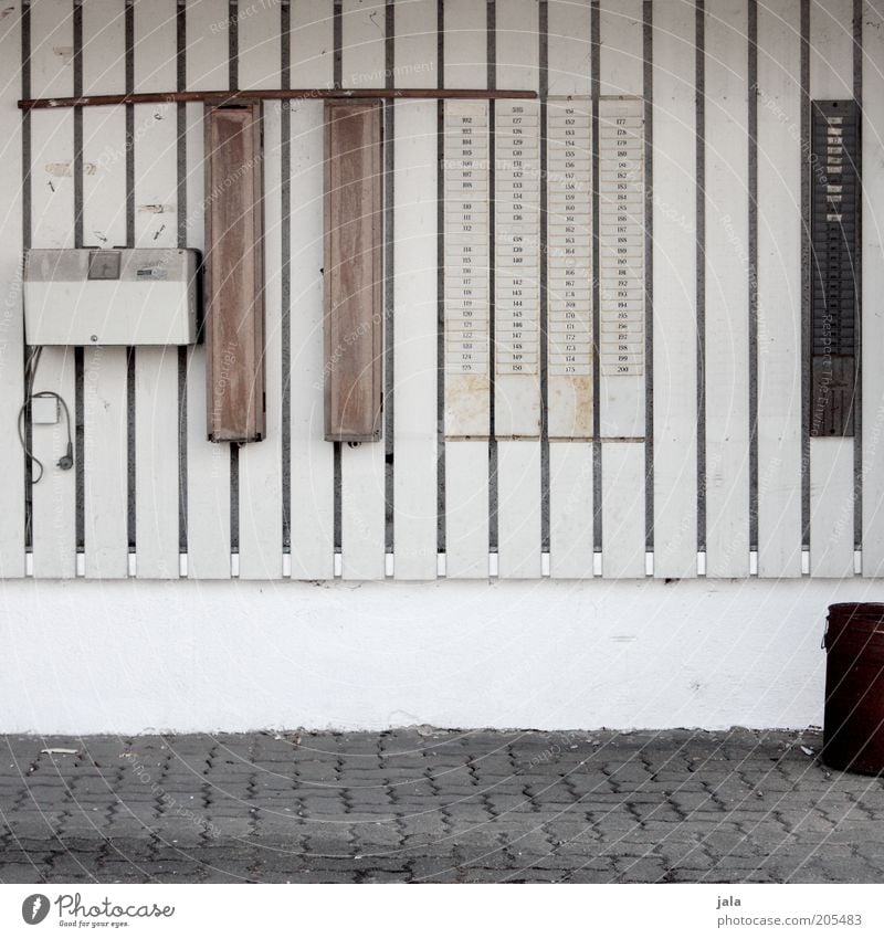 closing time Work and employment Workplace Company Building Wall (barrier) Wall (building) Gloomy Time clock working hours Prompt Colour photo Subdued colour