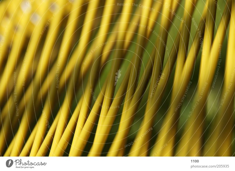 Garden lounger - very close! Outdoor furniture Garden chair Reticular Yellow Green Macro (Extreme close-up) Shadow Seating Chair Structures and shapes Detail