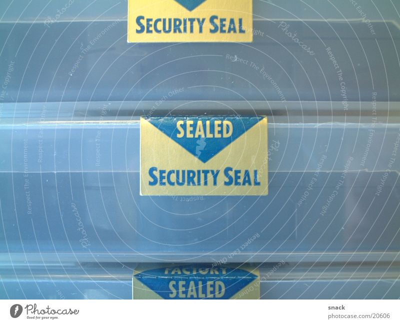 Sealed Safety Tape cassette seal Label Protection