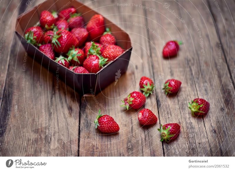 strawberry box Food Fruit Nutrition Vegetarian diet Diet Slow food Bowl Fresh Healthy Delicious Red Strawberry regionally Berries Fruity Summery Colour photo