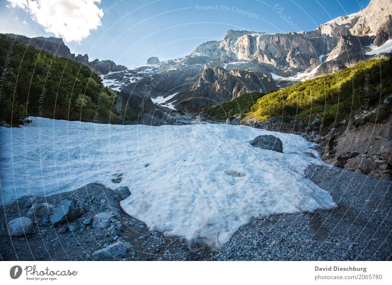 Glacier in Austria Vacation & Travel Trip Adventure Far-off places Expedition Summer vacation Winter Snow Winter vacation Mountain Hiking Landscape Sky Clouds