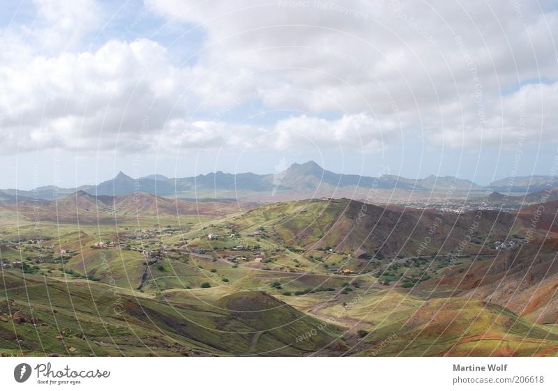 Sao Vicente Vacation & Travel Trip Far-off places Freedom Mountain Nature Landscape Sky Clouds Hill São Vicente Cabo Verde Africa Deserted Colour photo