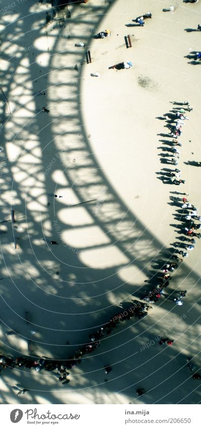 Queue in front of Eiffel Tower II Vacation & Travel Tourism Trip Far-off places Sightseeing City trip Human being Crowd of people Town Capital city