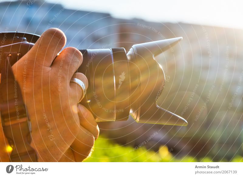 photographer Lifestyle Style Design Work and employment Profession Photographer Human being Masculine Hand Fingers Spring Summer Facade Moody Business