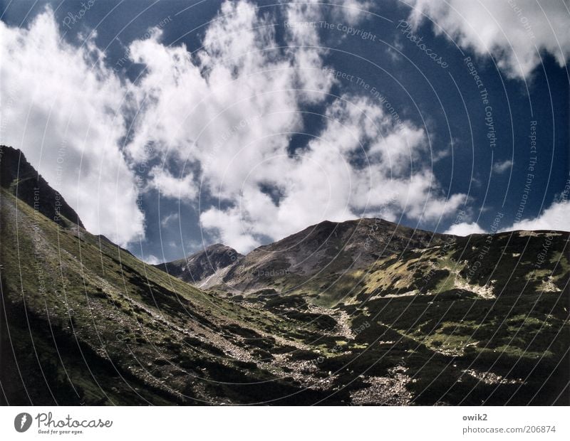 under the clouds Vacation & Travel Freedom Mountain Environment Nature Landscape Sky Clouds Summer Climate Weather Beautiful weather Warmth High Tatras Slovakia