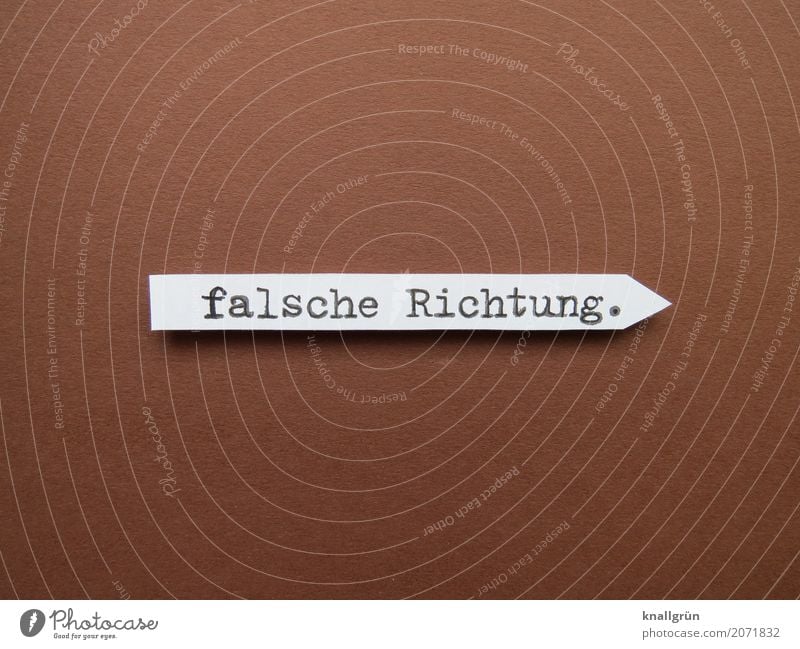 in the wrong direction. Characters Signs and labeling Arrow Communicate Brown White Emotions Moody Responsibility Watchfulness Concern Fear Fear of the future