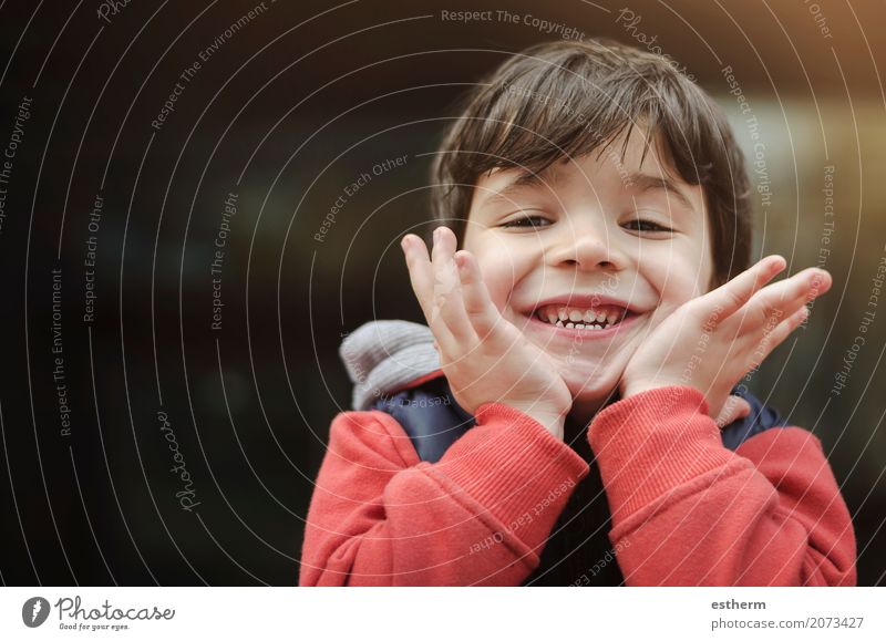 Smiling boy in the park Lifestyle Vacation & Travel Adventure Human being Masculine Child Toddler Boy (child) Infancy 1 3 - 8 years Park Feasts & Celebrations