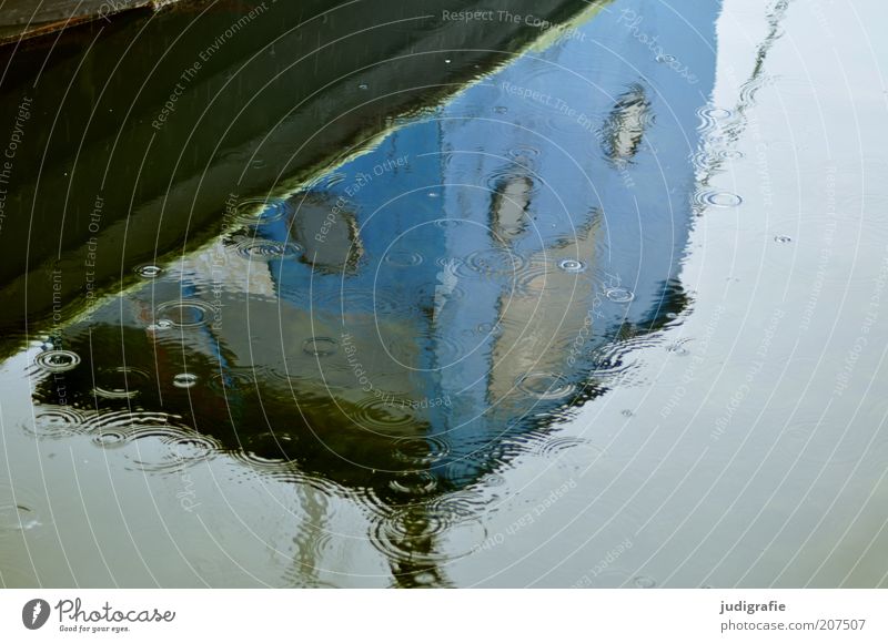 Faroe Islands Water Drops of water Sky Climate Bad weather Rain Tórshavn Føroyar Harbour Navigation Fishing boat Sailboat Cold Wet Sadness Porthole Colour photo