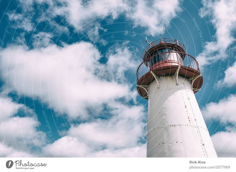 Lighthouse in List on Sylt Vacation & Travel Trip Far-off places Freedom Ocean Island Nature Water North Sea Long Maritime Blue Nostalgia Perspective Rescue