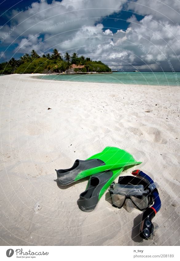 and someday I'll stay there... Environment Nature Landscape Sand Water Summer Beautiful weather Beach Ocean Indian Ocean Island Maldives Discover