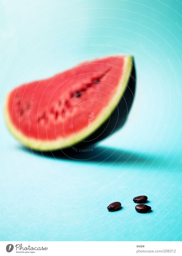 3 cores Food Fruit Nutrition Organic produce Vegetarian diet Diet Fresh Delicious Juicy Sweet Blue Red Appetite Water melon Melon Refreshment Fruit flesh