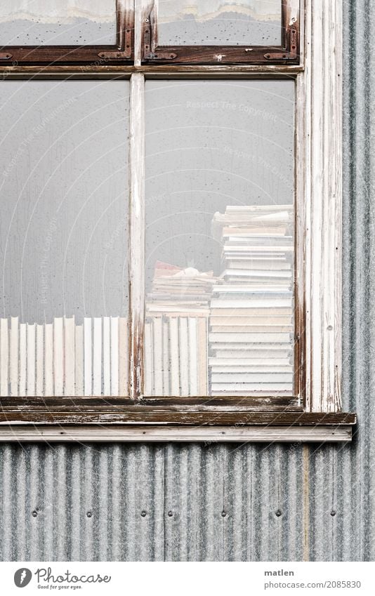 bookstore Village Deserted House (Residential Structure) Wall (barrier) Wall (building) Facade Window Old Esthetic Authentic Brown Gray Bookshop Iceland