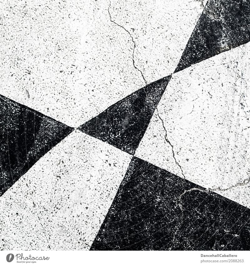 ...black...white...white...black... Street Stone Line Stripe Broken Modern Black White Old Crack & Rip & Tear Pattern Triangle Background picture Neutral